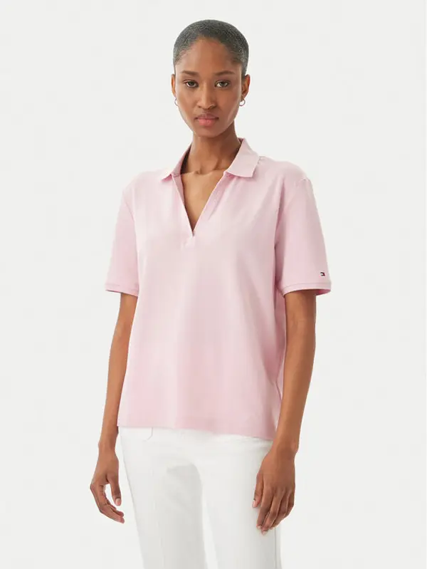 Tommy Hilfiger Tommy Hilfiger Polo WW0WW48720 Svijetlo roza Relaxed Fit