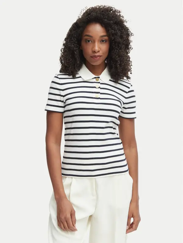Tommy Hilfiger Tommy Hilfiger Polo WW0WW49252 Bijela Slim Fit