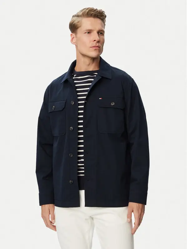 Tommy Hilfiger Tommy Hilfiger Prijelazna jakna Blend MW0MW43471 Tamnoplava Regular Fit