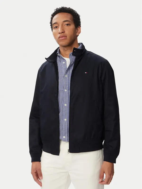 Tommy Hilfiger Tommy Hilfiger Prijelazna jakna Classic Harrington MW0MW43468 Tamnoplava Regular Fit