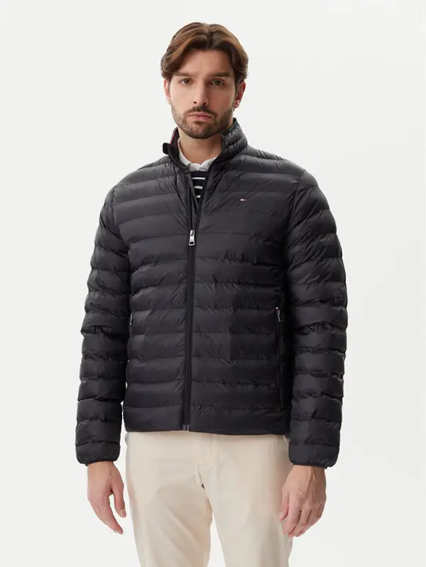 Tommy Hilfiger Tommy Hilfiger Prijelazna jakna Core Packable MW0MW39990 Crna Regular Fit