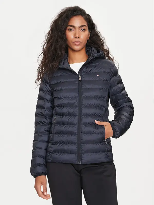 Tommy Hilfiger Tommy Hilfiger Prijelazna jakna Global Stripe WW0WW42046 Tamnoplava Regular Fit