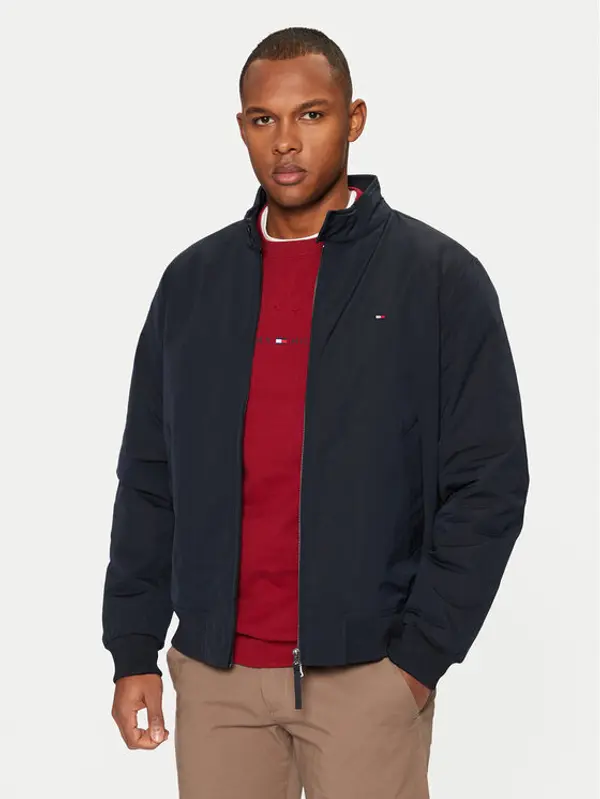 Tommy Hilfiger Tommy Hilfiger Prijelazna jakna Harrington MW0MW37647 Tamnoplava Regular Fit