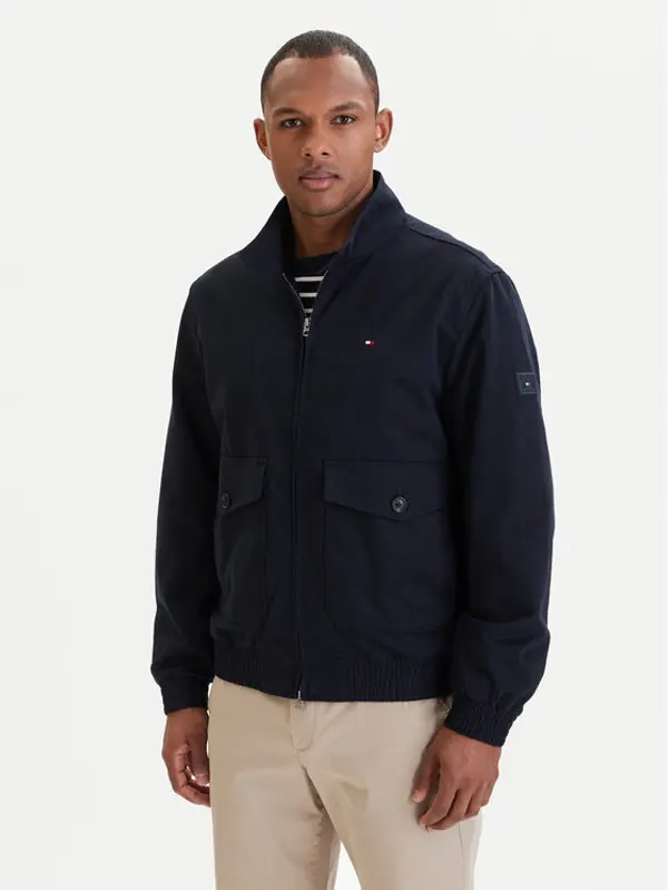 Tommy Hilfiger Tommy Hilfiger Prijelazna jakna Harrington MW0MW42507 Plava Regular Fit