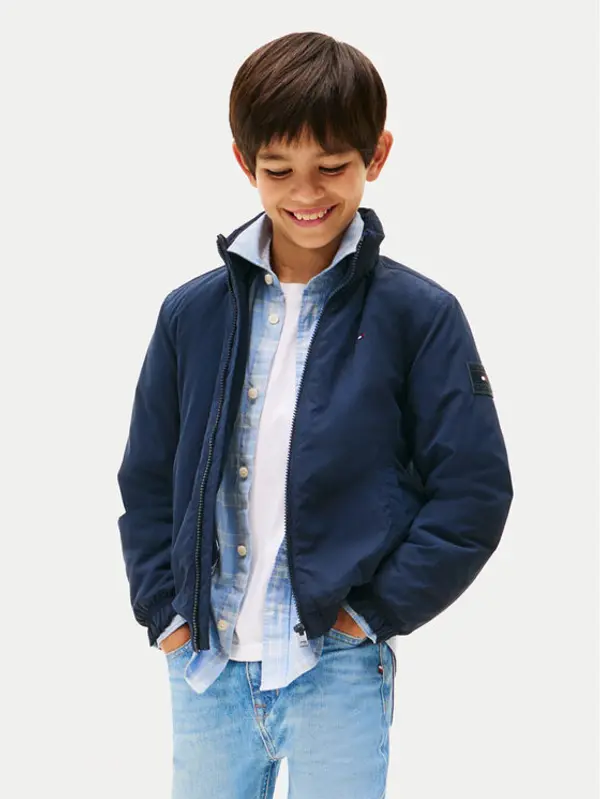Tommy Hilfiger Tommy Hilfiger Prijelazna jakna KB0KB09852 Tamnoplava Regular Fit