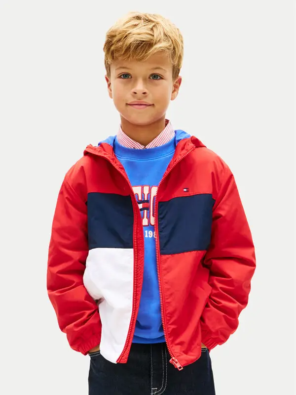 Tommy Hilfiger Tommy Hilfiger Prijelazna jakna KB0KB10389 Crvena Regular Fit