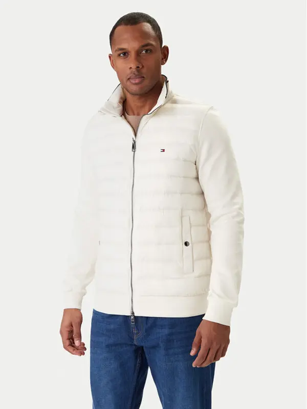 Tommy Hilfiger Tommy Hilfiger Prijelazna jakna Mix Media Ess MW0MW41329 Krem Regular Fit