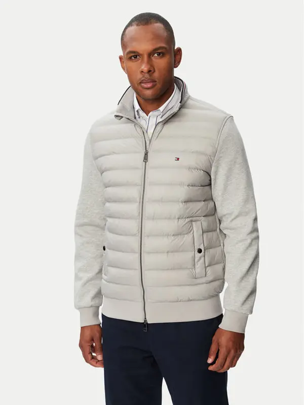 Tommy Hilfiger Tommy Hilfiger Prijelazna jakna Mix Media Ess MW0MW41329 Svijetlo siva Regular Fit