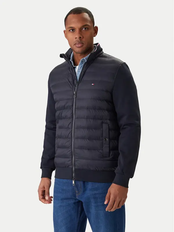 Tommy Hilfiger Tommy Hilfiger Prijelazna jakna Mix Media Ess MW0MW41329 Tamnoplava Regular Fit