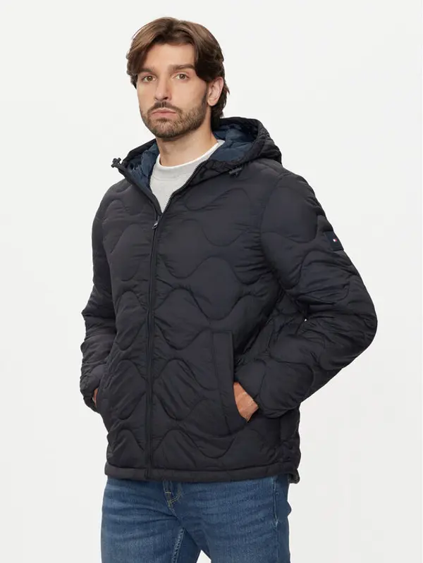 Tommy Hilfiger Tommy Hilfiger Prijelazna jakna MW0MW36585 Tamnoplava Regular Fit