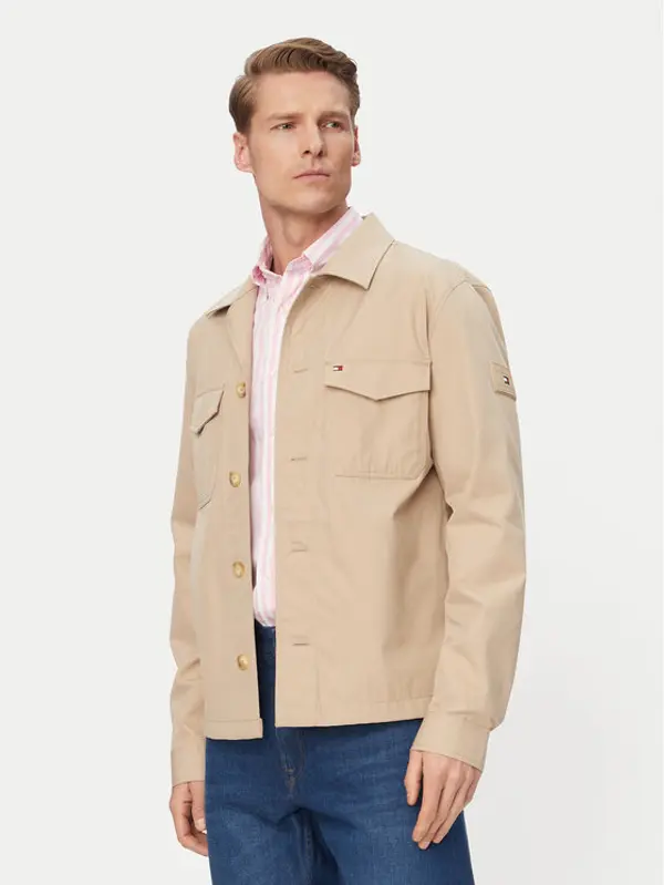 Tommy Hilfiger Tommy Hilfiger Prijelazna jakna MW0MW38712 Svijetlo bež Regular Fit