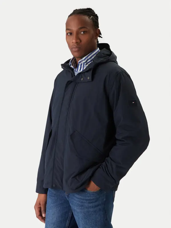 Tommy Hilfiger Tommy Hilfiger Prijelazna jakna MW0MW42563 Tamnoplava Regular Fit