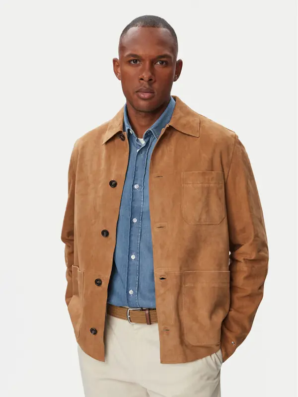 Tommy Hilfiger Tommy Hilfiger Prijelazna jakna MW0MW44296 Svijetlo smeđa Regular Fit