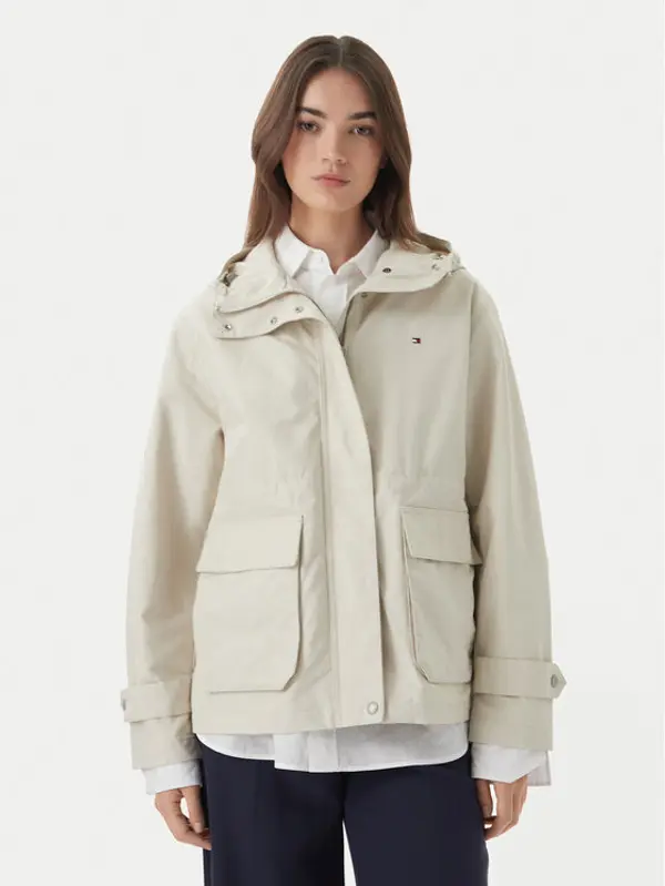 Tommy Hilfiger Tommy Hilfiger Prijelazna jakna Utility WW0WW48612 Svijetlo bež Relaxed Fit