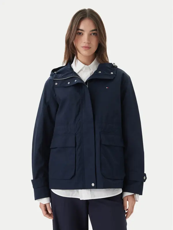 Tommy Hilfiger Tommy Hilfiger Prijelazna jakna Utility WW0WW48612 Tamnoplava Relaxed Fit