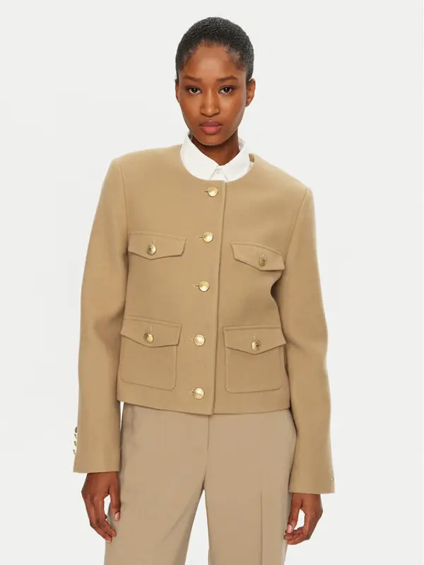 Tommy Hilfiger Tommy Hilfiger Prijelazna jakna WW0WW43754 Bež Regular Fit