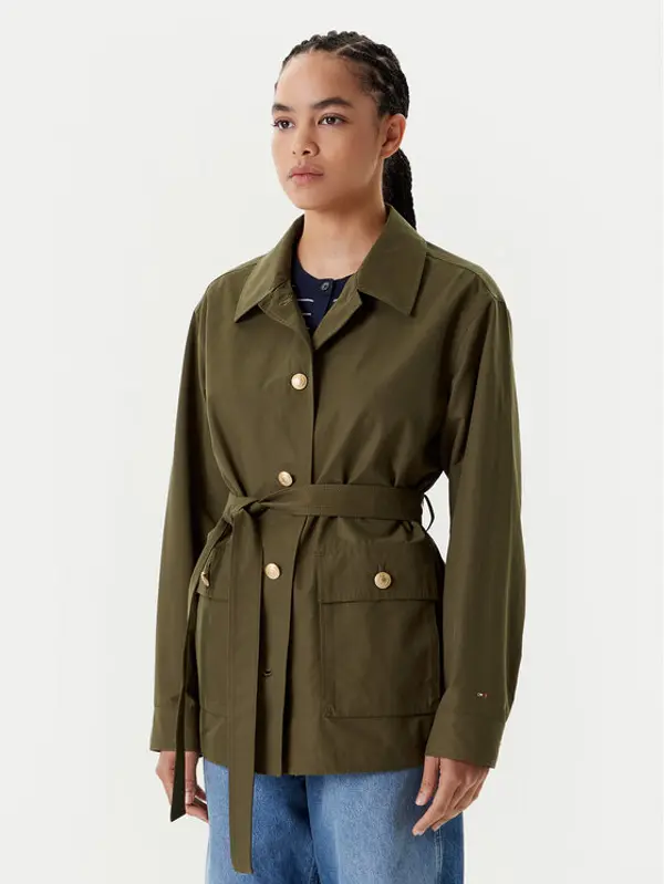 Tommy Hilfiger Tommy Hilfiger Prijelazna jakna WW0WW45620 Zelena Regular Fit