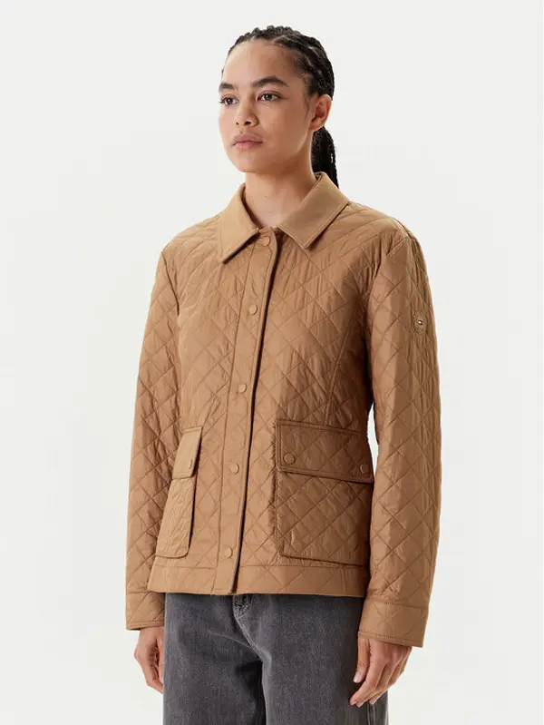 Tommy Hilfiger Tommy Hilfiger Prijelazna jakna WW0WW45641 Smeđa Regular Fit