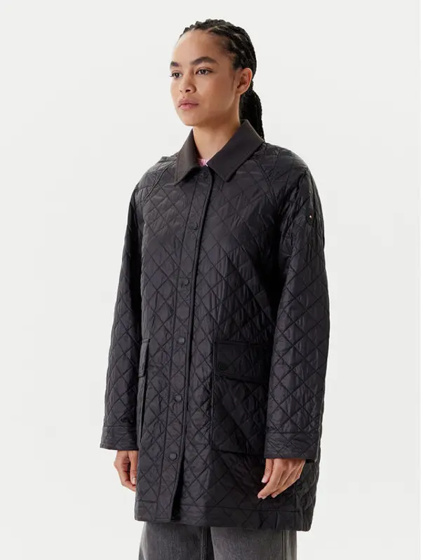 Tommy Hilfiger Tommy Hilfiger Prijelazna jakna WW0WW46448 Crna Regular Fit