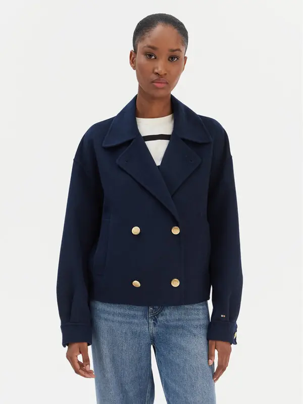 Tommy Hilfiger Tommy Hilfiger Prijelazna jakna WW0WW47759 Tamnoplava Relaxed Fit