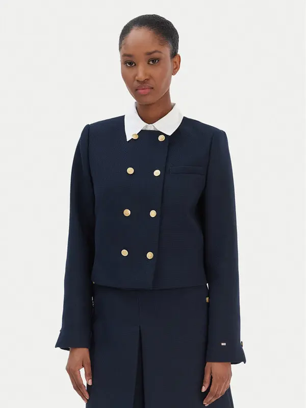 Tommy Hilfiger Tommy Hilfiger Prijelazna jakna WW0WW47792 Tamnoplava Regular Fit
