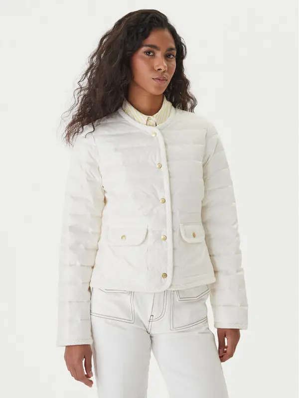 Tommy Hilfiger Tommy Hilfiger Prijelazna jakna WW0WW49660 Bijela Regular Fit