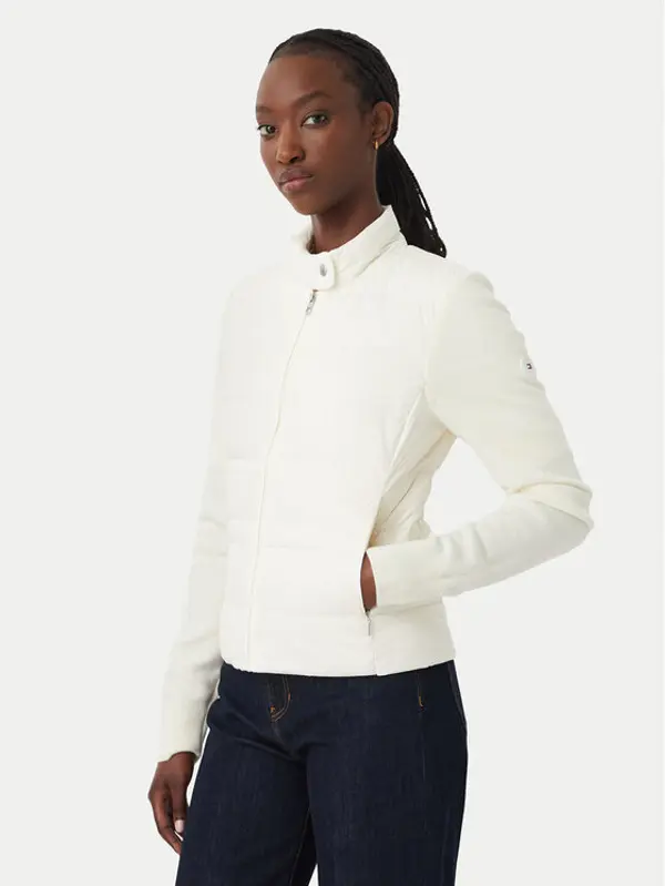 Tommy Hilfiger Tommy Hilfiger Prijelazna jakna WW0WW51095 Krem Regular Fit