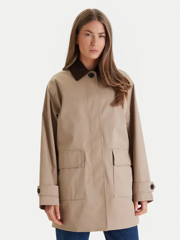 Tommy Hilfiger Tommy Hilfiger Prijelazni kaput 2-In-1 WW0WW47765 Bež Regular Fit