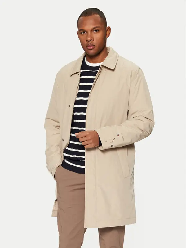 Tommy Hilfiger Tommy Hilfiger Prijelazni kaput MW0MW37651 Bež Regular Fit