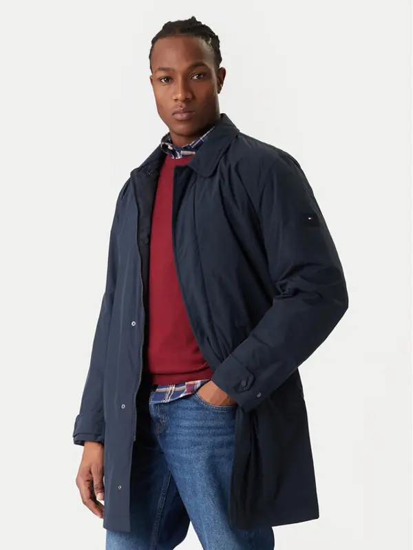 Tommy Hilfiger Tommy Hilfiger Prijelazni kaput MW0MW42569 Tamnoplava Regular Fit