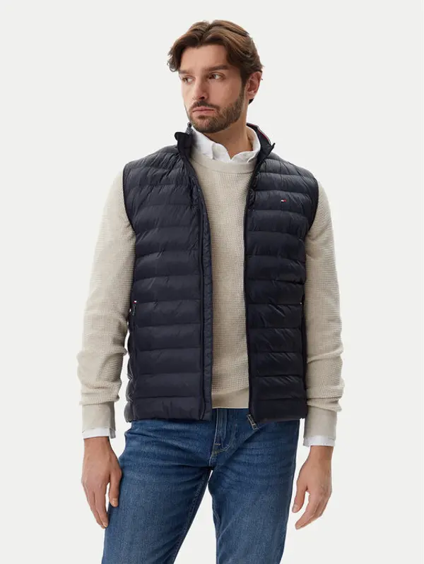 Tommy Hilfiger Tommy Hilfiger Prsluk Core Packable MW0MW39989 Tamnoplava Regular Fit