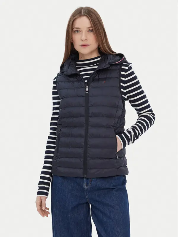 Tommy Hilfiger Tommy Hilfiger Prsluk Global Stripe WW0WW42051 Tamnoplava Regular Fit