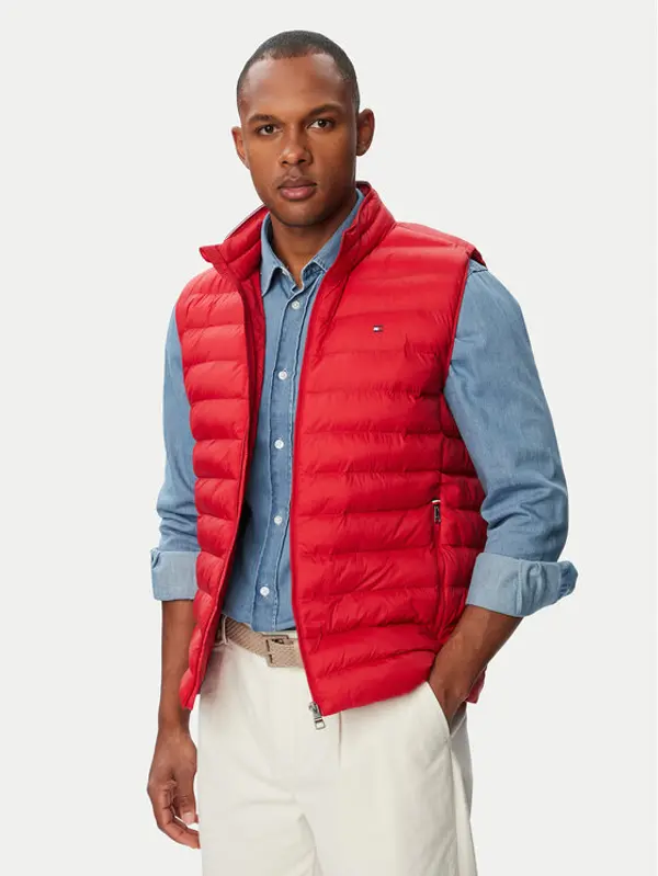 Tommy Hilfiger Tommy Hilfiger Prsluk MW0MW37677 Crvena Regular Fit