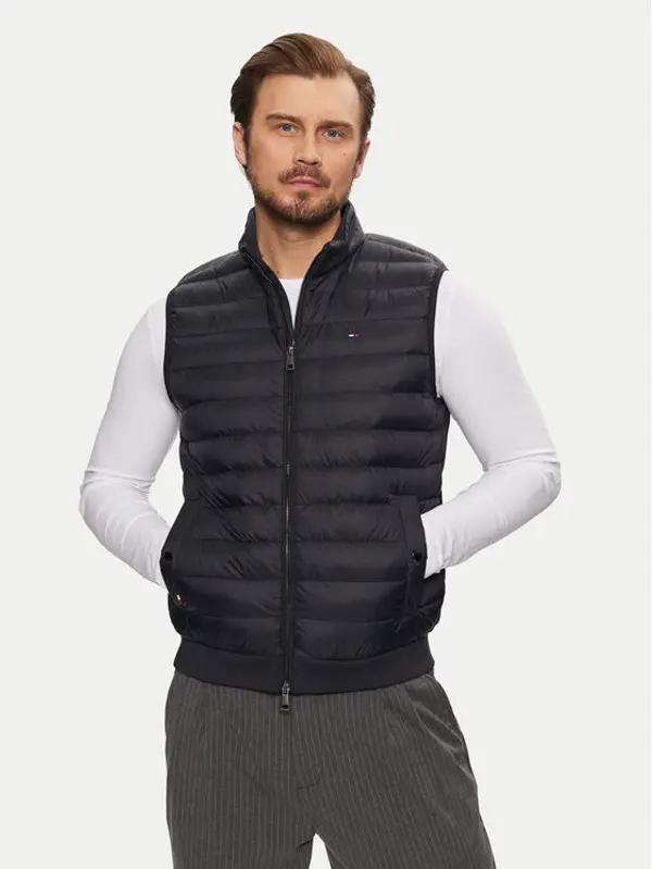 Tommy Hilfiger Tommy Hilfiger Prsluk MW0MW38982 Tamnoplava Regular Fit