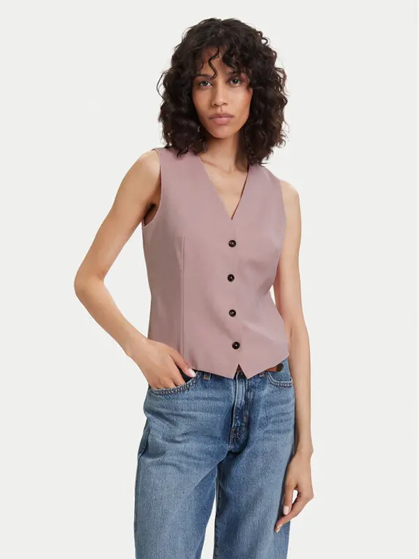 Tommy Hilfiger Tommy Hilfiger Prsluk WW0WW48882 Ružičasta Regular Fit