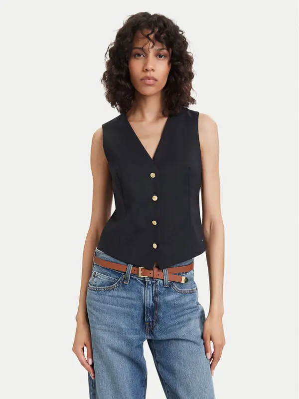 Tommy Hilfiger Tommy Hilfiger Prsluk WW0WW48882 Tamnoplava Regular Fit