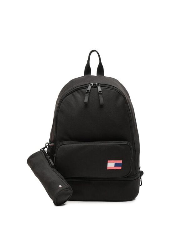 Tommy Hilfiger Tommy Hilfiger Ruksak Big Flag Backpack Set AU0AU01726 Crna