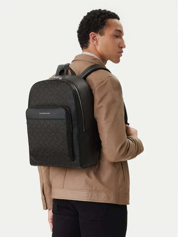 Tommy Hilfiger Tommy Hilfiger Ruksak Th Flag Monogram Backpack AM0AM14137 Crna