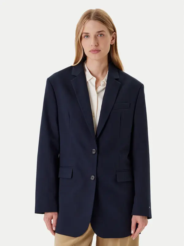 Tommy Hilfiger Tommy Hilfiger Sakoi Elevated WW0WW46808 Tamnoplava Relaxed Fit