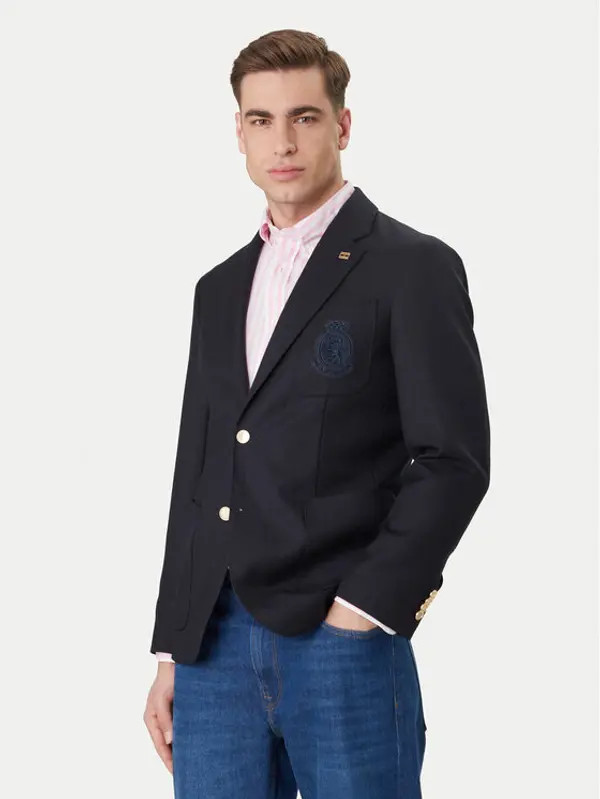 Tommy Hilfiger Tommy Hilfiger Sakoi Pennu Crest Club MW0MW41807 Tamnoplava Slim Fit