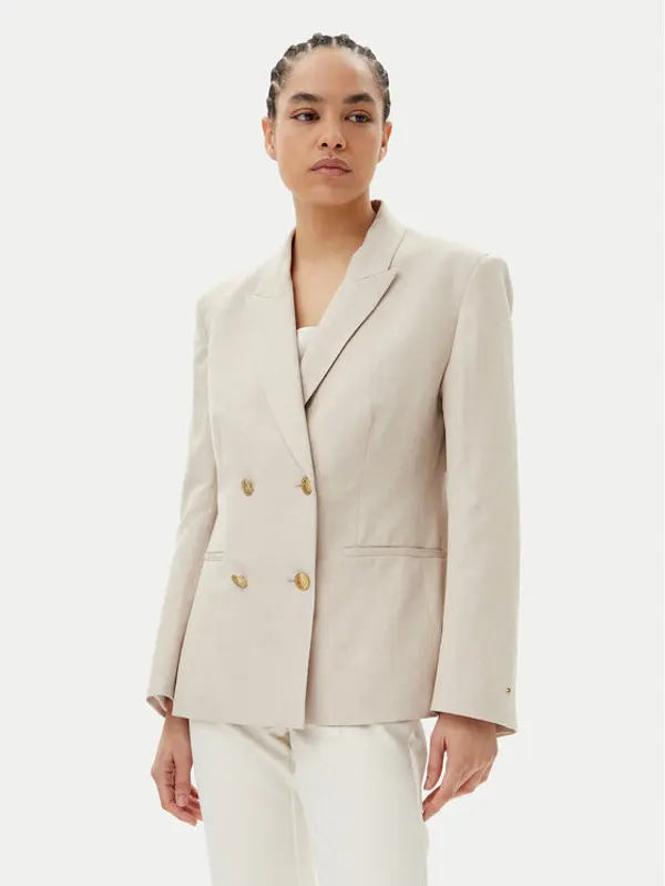 Tommy Hilfiger Tommy Hilfiger Sakoi WW0WW45466 Bež Regular Fit