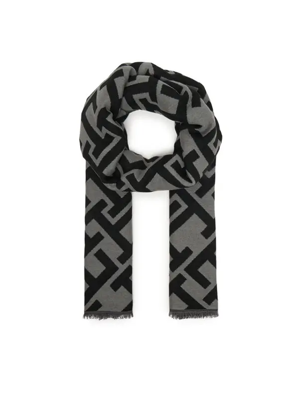 Tommy Hilfiger Tommy Hilfiger Šal Th Monogram Heavy Scarf AW0AW18051 Crna