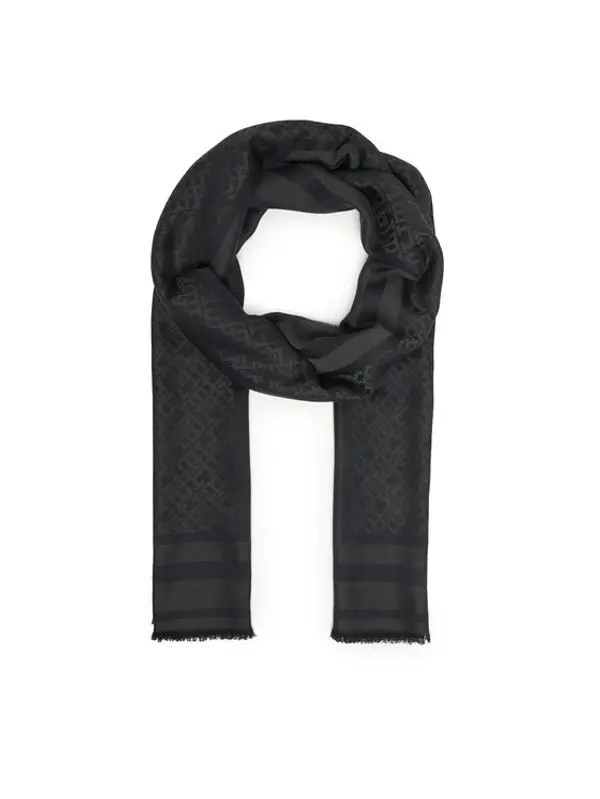 Tommy Hilfiger Tommy Hilfiger Šal Th Monogram Scarf AW0AW18273 Crna