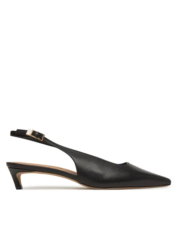 Tommy Hilfiger Tommy Hilfiger Salonke Squared Toe Kitten Slingback FW0FW08711 Crna