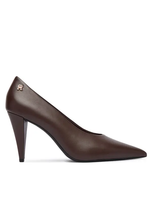 Tommy Hilfiger Tommy Hilfiger Salonke Th Smooth Leather Pump FW0FW08960 Smeđa