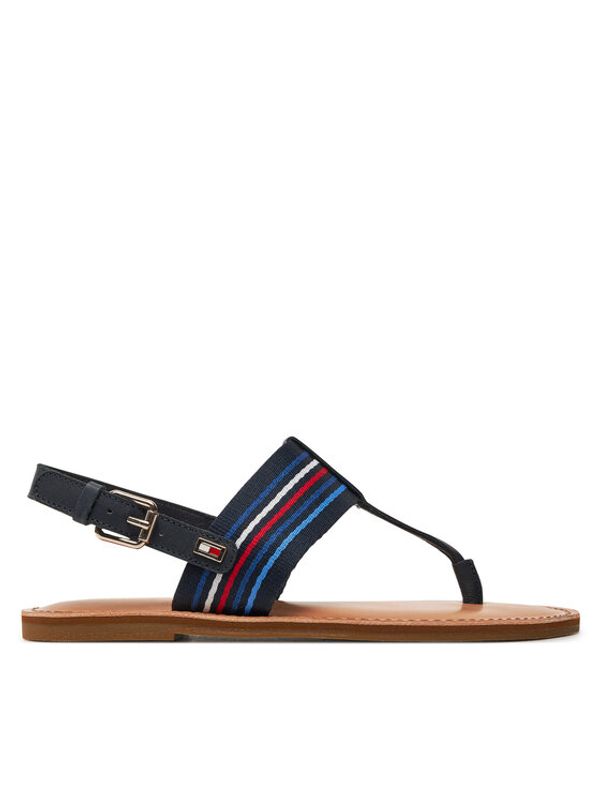 Tommy Hilfiger Tommy Hilfiger Sandale Flat Sandal Stripes FW0FW07924 Tamnoplava