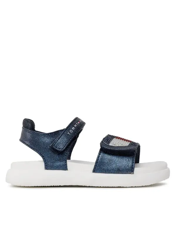 Tommy Hilfiger Tommy Hilfiger Sandale Strass Heart Velcro Sandal T1A2-32752-1367 S Tamnoplava