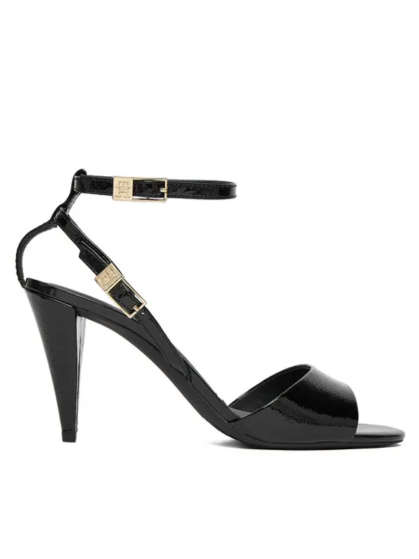 Tommy Hilfiger Tommy Hilfiger Sandale Th Elegant Patent Sandal FW0FW08961 Crna