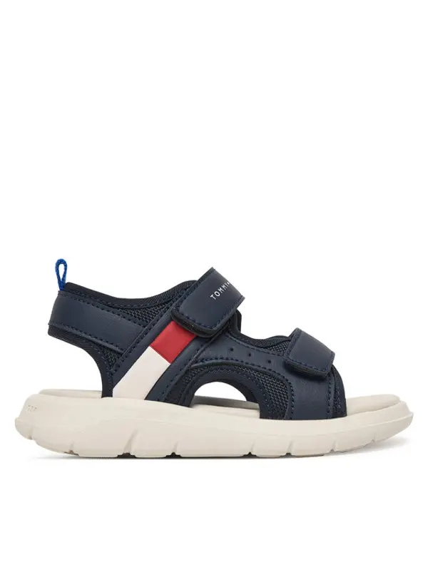 Tommy Hilfiger Tommy Hilfiger Sandale Velcro Sandal T1B2-34386-1591 Tamnoplava