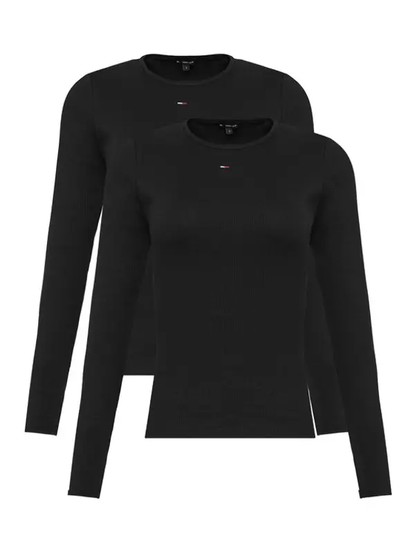 Tommy Hilfiger Tommy Hilfiger Set bluza﻿ Essential DW0DW17716 Crna Slim Fit